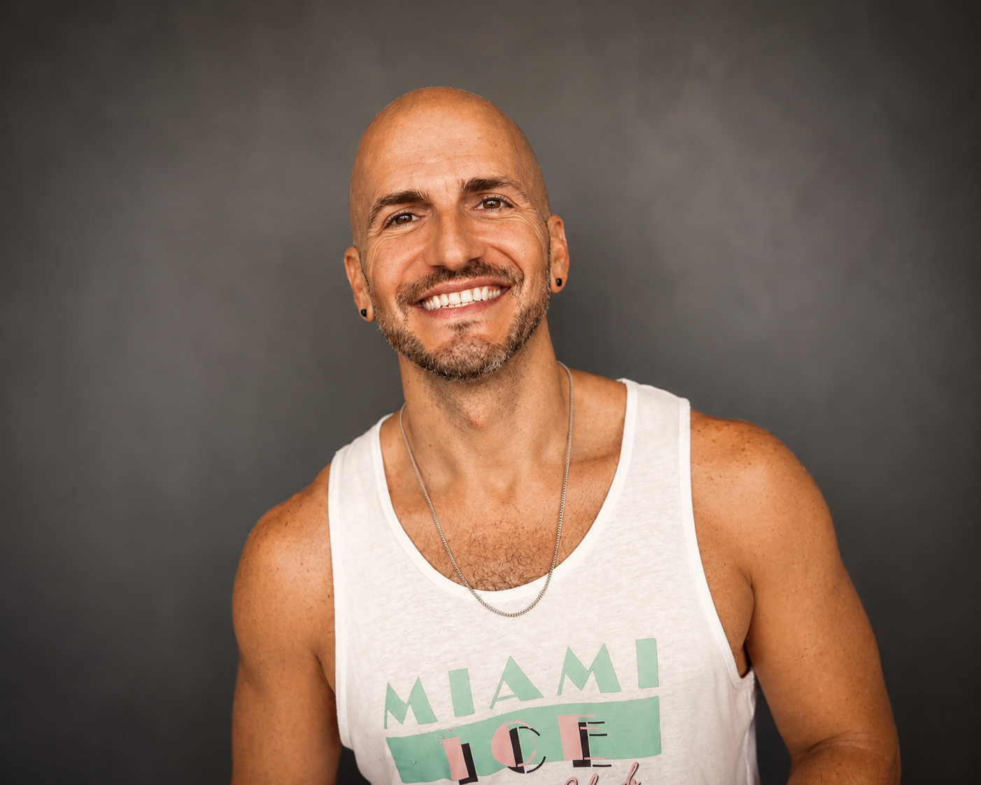 Portrait of Troy Jason Valls in the studio